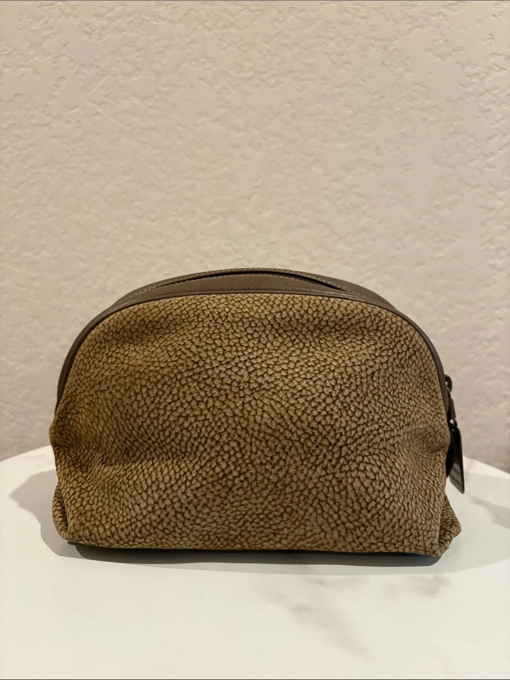 Borbonese Vintage Redwall Handbag made in Italy